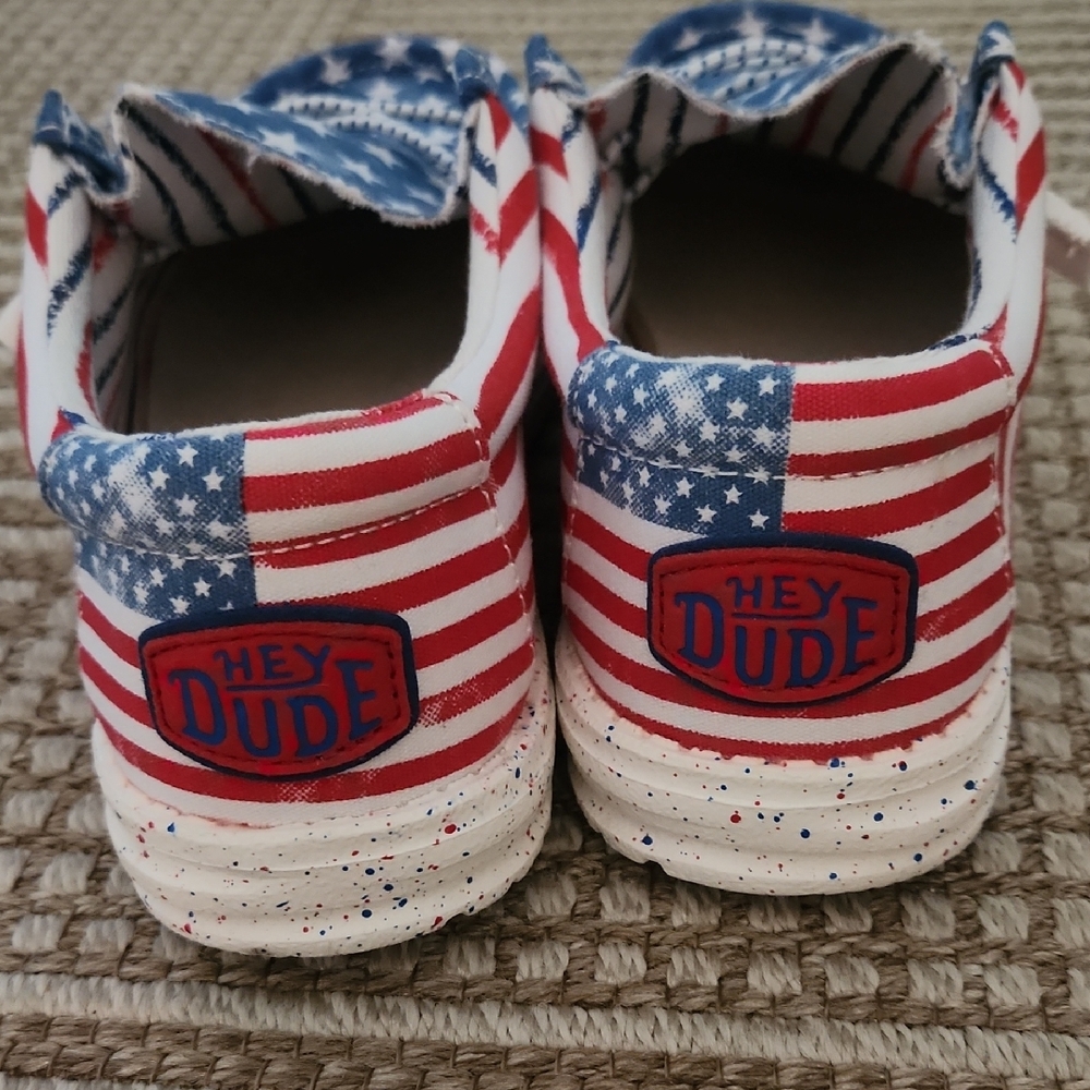 Hey Dude Womns  Stars and Stripes Sneakers - Picture 3 of 7